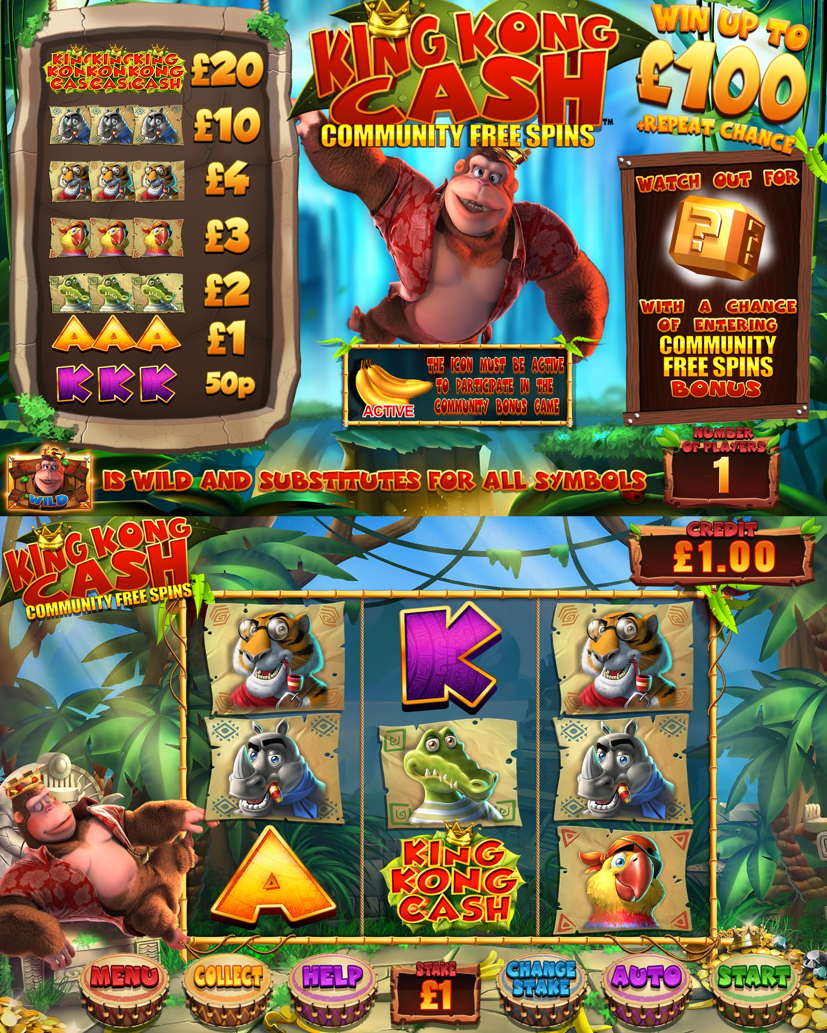 king kong cash free play