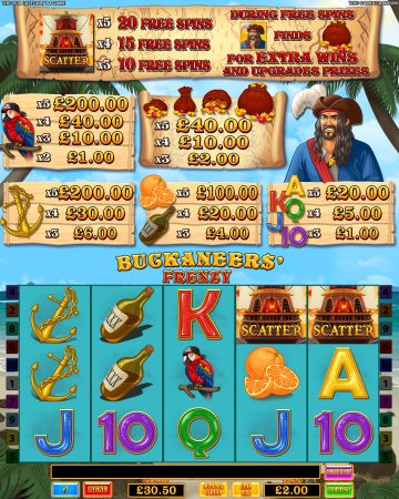 Buckaneers' Frenzy - B4 - Screenshot