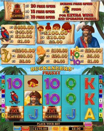 Buckaneers' Frenzy PP - B3 - Screenshot