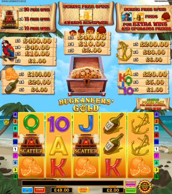 Buckaneers' Gold PP - B4 - Screenshot