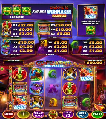 Genie Jackpots Wishmaker PP - B3 - Screenshot