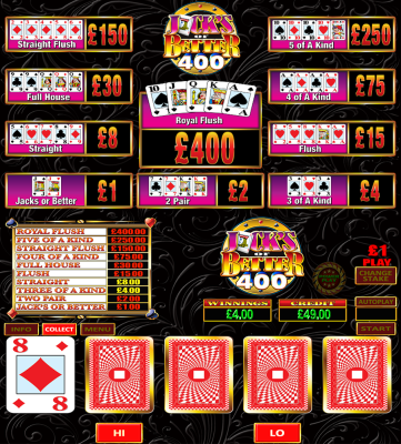 Jacks or Better 400 - B4 - Screenshot
